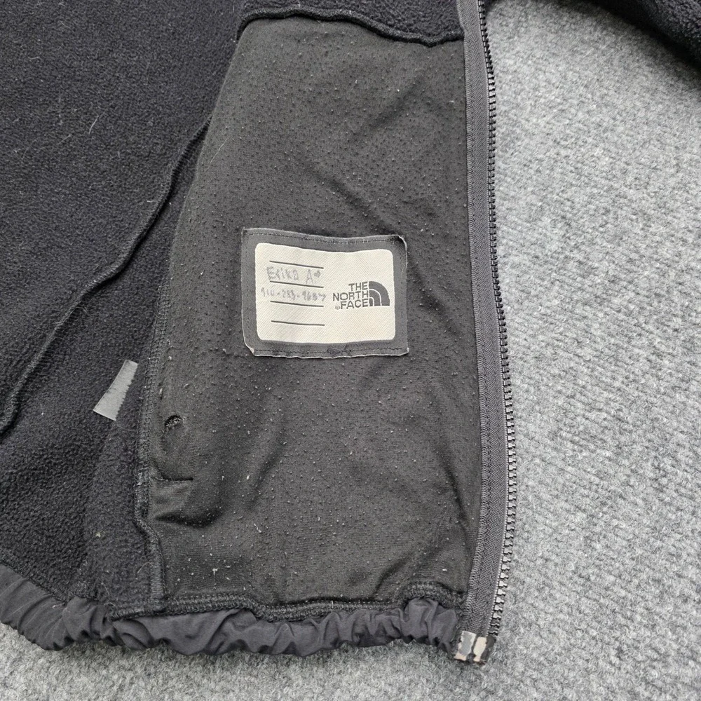 The North‎ Face Denali Jacket Girls XL Black Polartec Fleece Full Zip Youth Coat